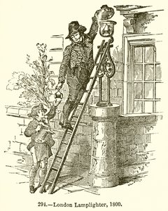 Londoni lámpagyújtó, 1800 alkotó: English School