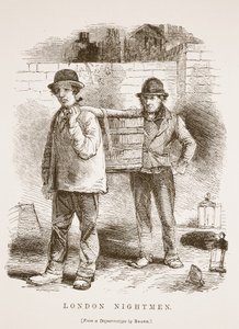 London Nightmen, Richard Beard dagerrotípiájából, illusztrációja a London Labor és London Poor, Henry Mayhew, pub. 1862 alkotó: English School