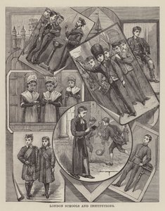 Londoni iskolák és intézmények (metszet) alkotó: English School