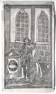 London Stone, Cannon Street, 1700 körül (fametszet) alkotó: English School