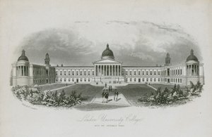London University College, a tervezett szárnyakkal alkotó: English School