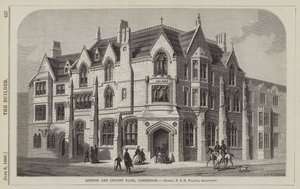 London and County Bank, Cambridge, F. és H. Francis urak, építészek (metszet) alkotó: English School