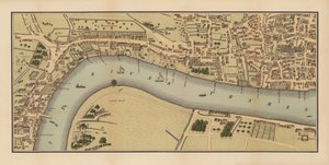 London I. Erzsébet királynő idején (színes litográfia) alkotó: English School