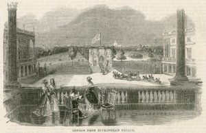 London, a Buckingham-palotából alkotó: English School
