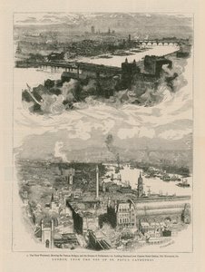 London a Szent Pál-székesegyház tetejétől alkotó: English School