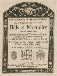 Londons Dreadful Visitation; vagy: A halandósági számlák gyűjteménye alkotó: English School