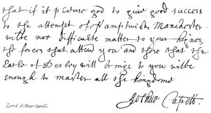 Lord Arthur Capell alkotó: English School