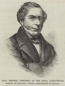 Lord Berners, az Angliai Királyi Mezőgazdasági Társaság elnöke (metszet) alkotó: English School