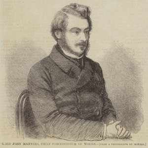 Lord John Manners, munkaügyi főbiztos (metszet) alkotó: English School