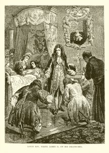 XIV. Lajos meglátogatja II. Jakabot. a halálos ágyán alkotó: English School