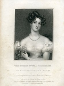 Louisa Catherine Osborne, Leeds hercegnője, amikor Carmarthen márciusiasa, 1830 alkotó: English School