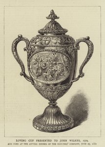Loving Cup ajándékba John Wilkesnek alkotó: English School