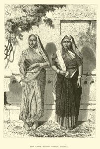 Alacsony kasztú hindu nők, Bombay alkotó: English School