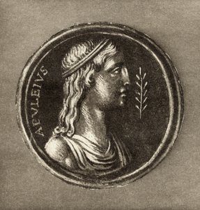 Lucius Apuleius (Kr. u. 124-kb. 180 körül), az előlaptól az 1903-ban megjelent Lucius Apulieius Ámor és psziché történetéig alkotó: English School