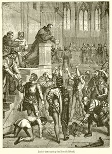 Luther elítéli a római rituálét alkotó: English School