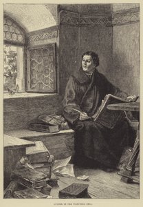 Luther a wartburgi cellában (metszet) alkotó: English School