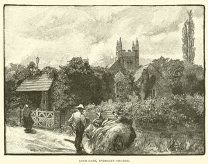 Lych Gate, Eversley templom (metszet) alkotó: English School