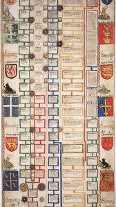 MS Lewis E 201, 5. szakasz, A világ történetének krónikája a teremtéstől a faig, IV. Edward genealógiájával, 1461 körül alkotó: English School