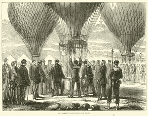 Az M Gambetta körútra indul, 1870. november alkotó: English School