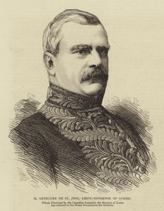M Letellier de St Just, Quebec kormányzóhelyettese (metszet) alkotó: English School