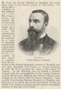 M Pavie, francia miniszter Bangkokban (metszet) alkotó: English School