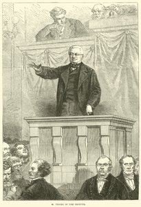 M Thiers a Tribune-ban, 1871 alkotó: English School