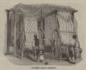 Gépi Calico nyomtatás alkotó: English School