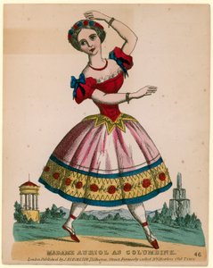 Madame Auriol mint Columbine alkotó: English School