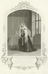 Madame Celeste Katalin hercegnő szerepében az V. Henrik V. felvonás II. jelenetében alkotó: English School