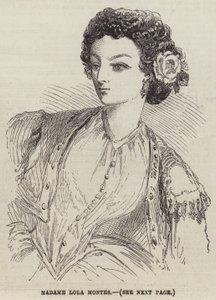 Madame Lola Montes (metszet) alkotó: English School