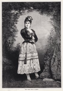 Madame Marie Roze mint Carmen (metszet) alkotó: English School
