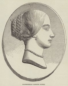 Mademoiselle Caroline Duprez (metszet) alkotó: English School