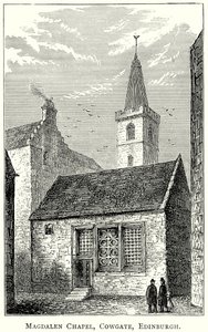 Magdalen Chapel, Cowgate, Edinburgh (metszet) alkotó: English School