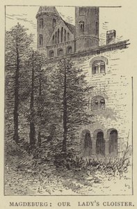 Magdeburg, Szűzanya kolostor (metszet) alkotó: English School