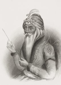 Maharaja Ranjit Singh, a "Történelmi portrék galériájából", megjelent 1880 körül alkotó: English School