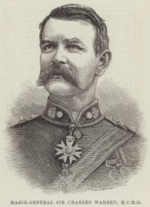 Sir Charles Warren vezérőrnagy, KCMG (metszet) alkotó: English School