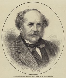 Sir Henry Rawlinson vezérőrnagy, KCB, az Indiai Tanács tagja (metszet) alkotó: English School