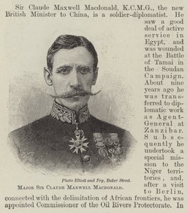 Sir Claude Maxwell Macdonald őrnagy (metszet) alkotó: English School