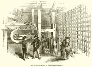 Kötelek készítése a Huddarts Machinery által alkotó: English School