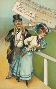 Férfi és barát a versenyeken (színes litó) alkotó: English School