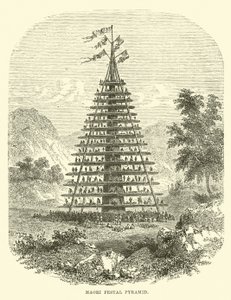Maori ünnepi piramis alkotó: English School