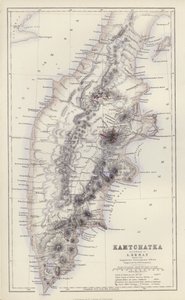 Térkép: Erman szerint, rajzolta Augustus Petermann (színes litográfia). alkotó: English School