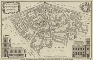 Aldgate Ward térképe, London