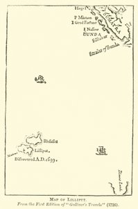 Lilliput térképe alkotó: English School