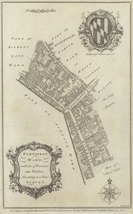 Portsoken Ward térképe, London