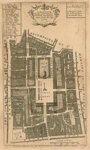 A St Pauls plébánia térképe, Covent Garden, London