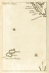 Jonathan Swift által ismertebb nevén Gullivers Travels (Jonathan Swift: Utazások a világ számos távoli nemzetébe című könyv első kiadásából) Lilliput helyét ábrázoló térkép alkotó: English School