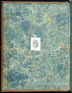 Márvány végpapír, 1950-es évek. alkotó: English School