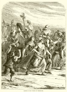 A nők márciusa Versailles-ba alkotó: English School