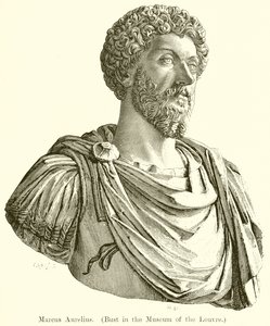 Marcus Aurelius. (mellszobor a Louvre Múzeumban)